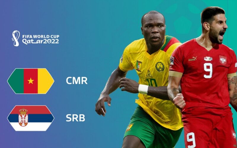 قناة مفتوحة تنقل مشاهدة مباراة الكاميرون وصربيا بث مباشر العمدة سبورت اليوم الإثنين 28-11-2022 في كأس العالم 2022