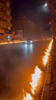 سماء سوداء تخيم على إيران بعد الغارات الإسرائيلية على منشآت النفط وفي الصباح..