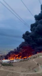 اندلع حريق قوي في منشأة لتخزين النفط في إيران بعد غارات جوية إسرائيلية ليلاً…