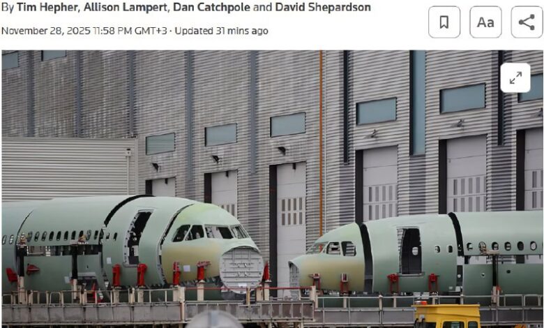إيرباص تستدعي ما يقرب من نصف أسطول العالم من طائرات A320…