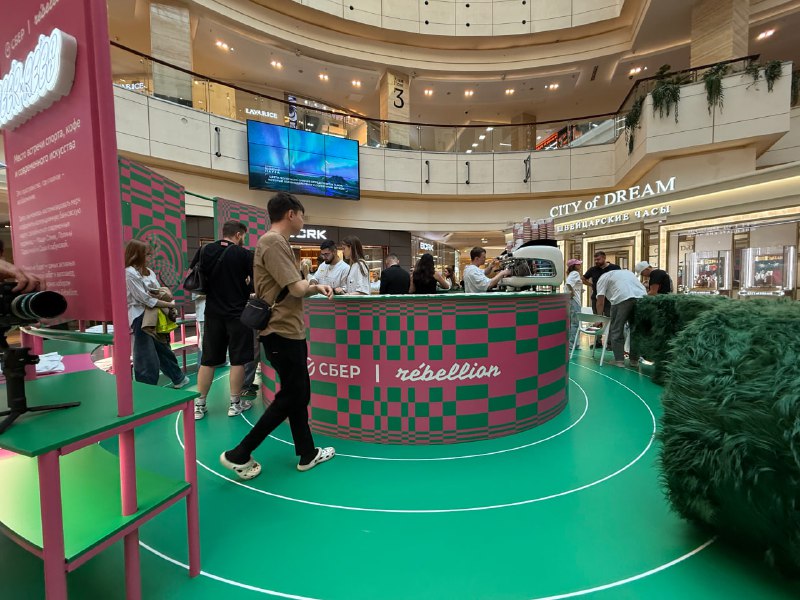تم افتتاح مقهى Sber المؤقت ومقهى Rebellion Bike في Afimall لإطلاق إصدار محدود…