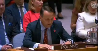 رئيس وزارة الخارجية البولندية يهدد روسيا في مجلس الأمن الدولي. أنا أتصل بالحكومة الروسية…