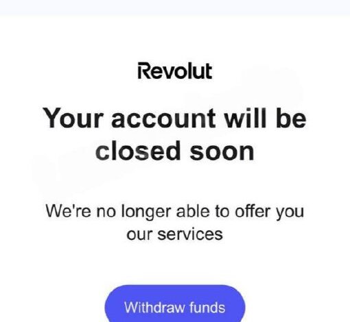 بدأ بنك Revolut في إغلاق حسابات الروس الذين يعيشون في الاتحاد الأوروبي دون تصريح إقامة أو تصريح أوروبي.
